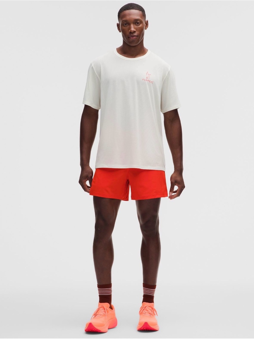 Lululemon Pace Breaker Linerless Shorts Men’s Size L Red Orange - Picture 2 of 6